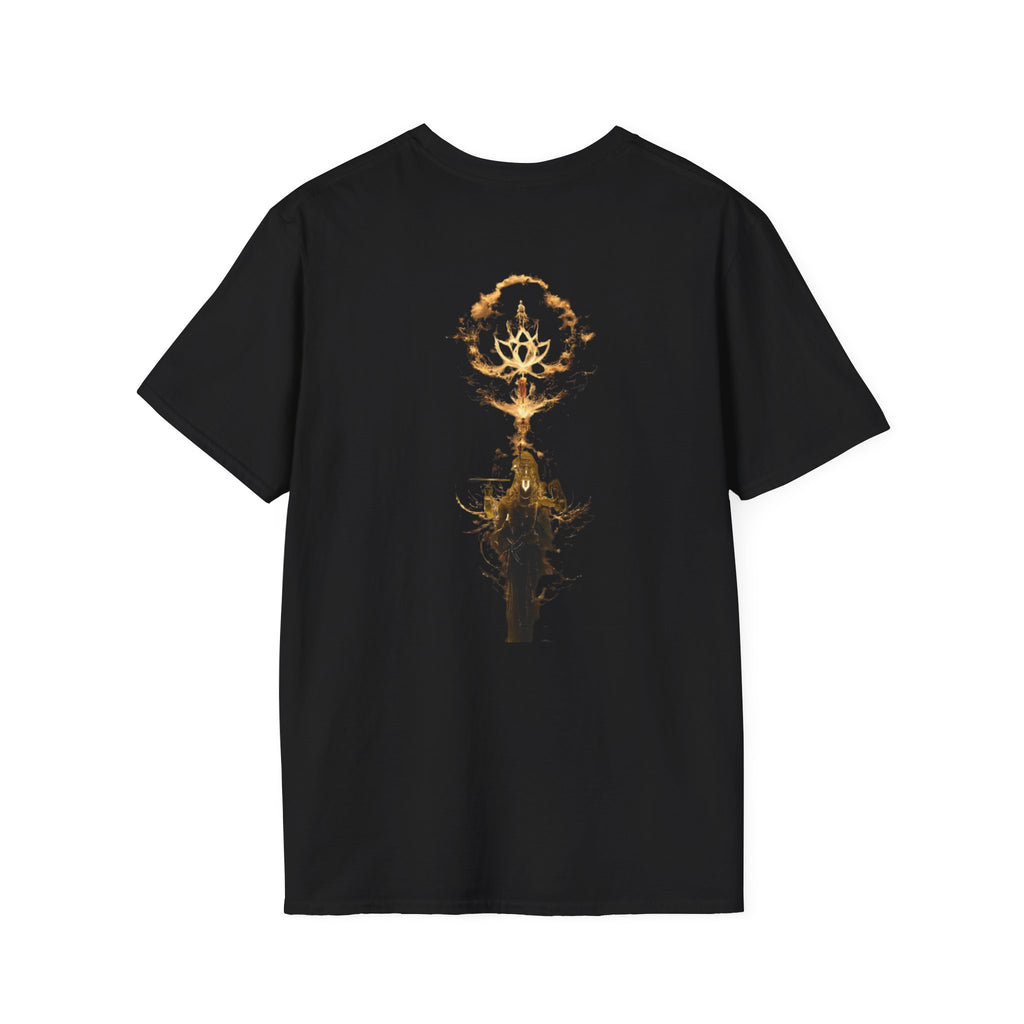 Divine Flame Abstract Spiritual Oversized T-shirt (Unisex)