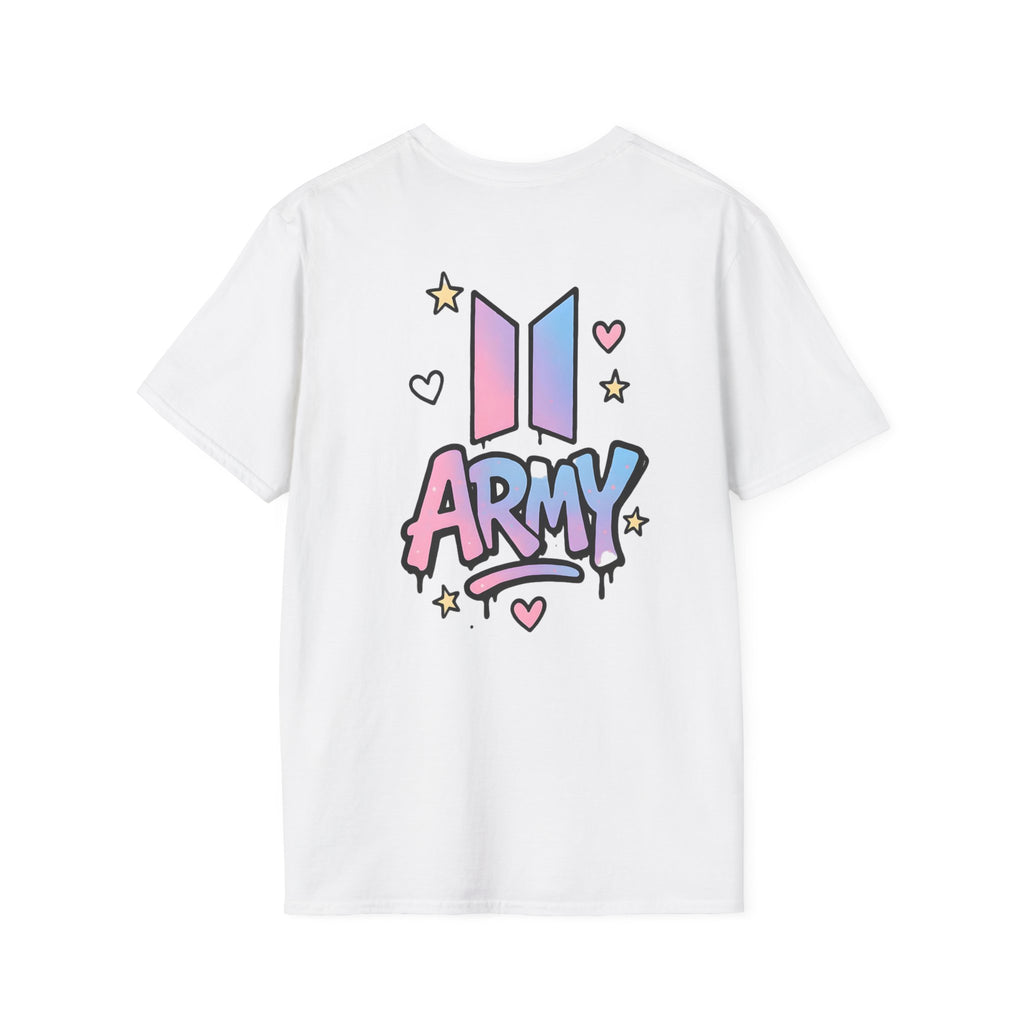 BTS ARMY Vibes K-Pop T-Shirt | BTS Logo & Spray Paint Style T-shirt (Unisex)