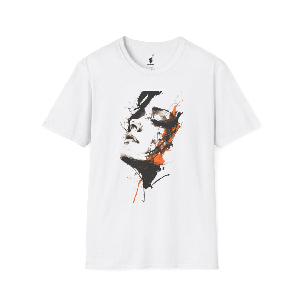 Painted Soul Abstract Sketch Portrait T-Shirt | Artistic Expression T-shirt (Unisex)