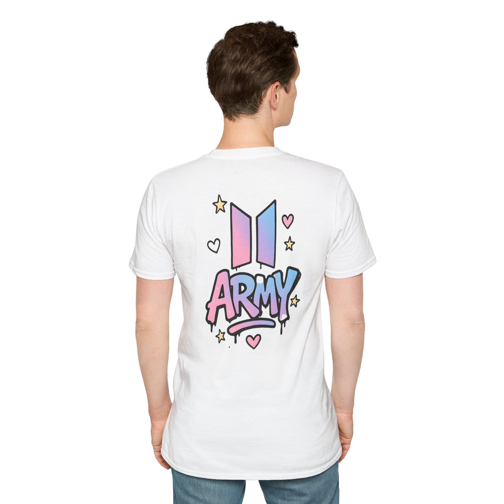 BTS ARMY Vibes K-Pop T-Shirt | BTS Logo & Spray Paint Style T-shirt (Unisex)