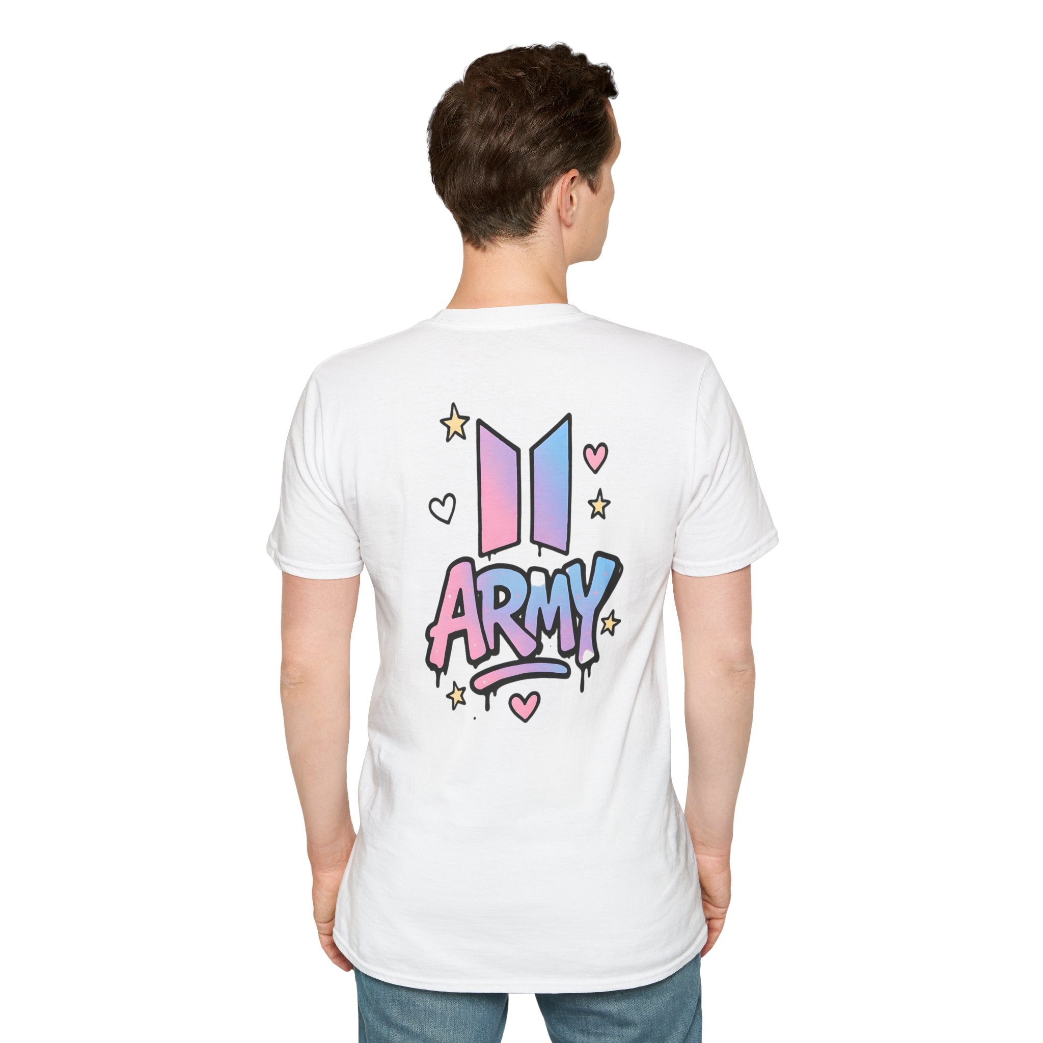BTS ARMY Vibes K-Pop T-Shirt | BTS Logo & Spray Paint Style T-shirt (Unisex)