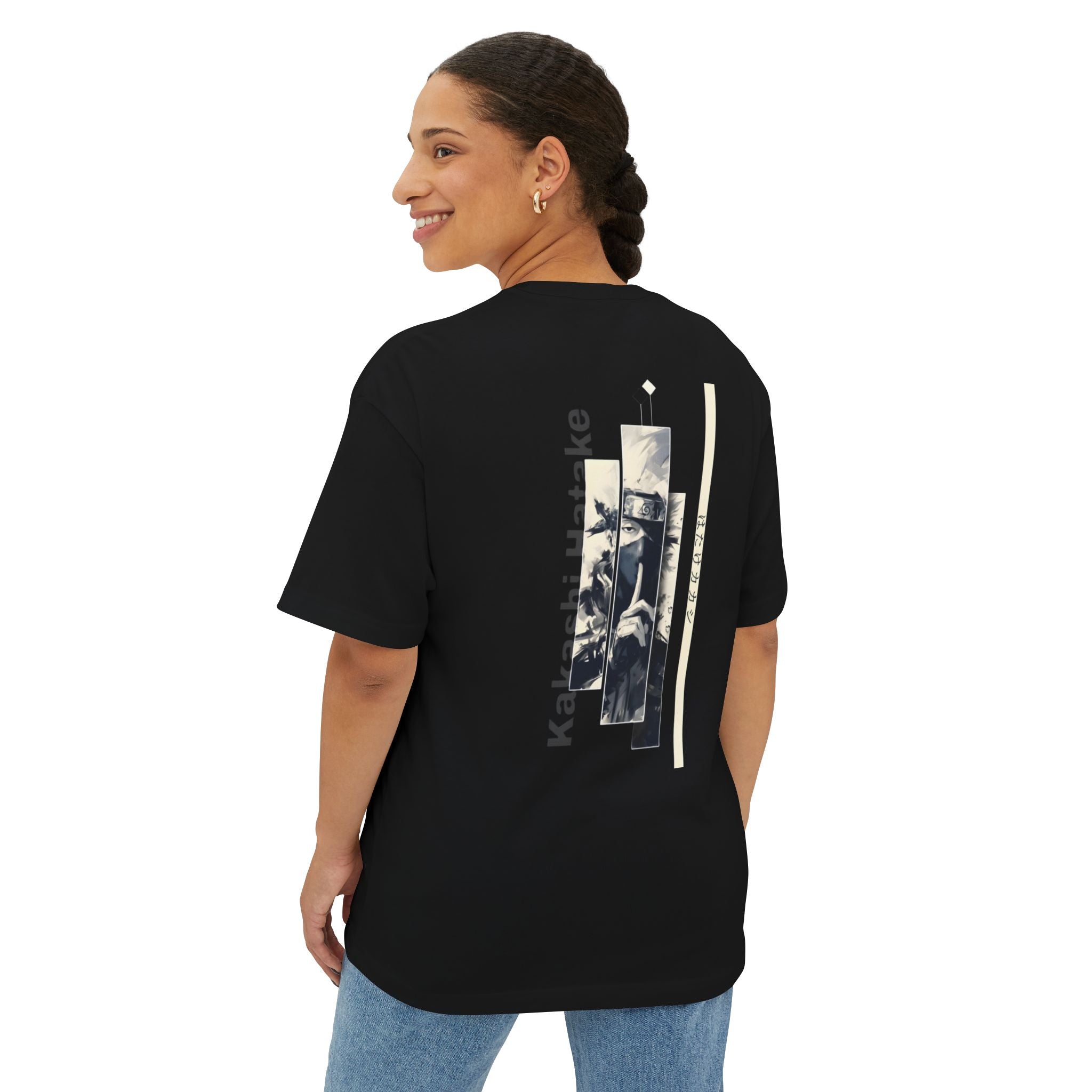 Genflexx “Kakashi Hatake” Anime Streetwear Oversized T-shirt (Unisex)